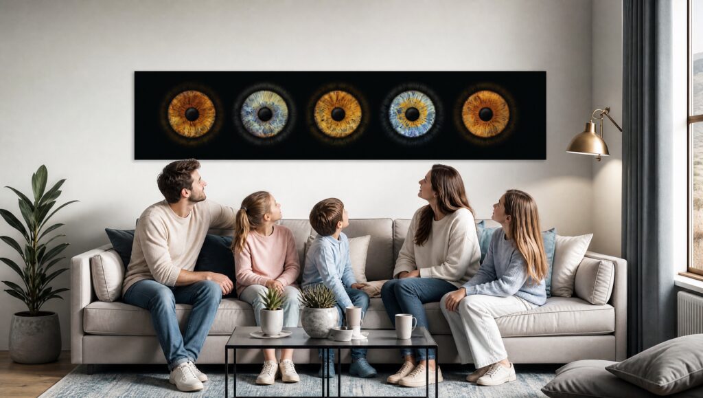 Iris-Fotografie als detailreiches Kunstwerk